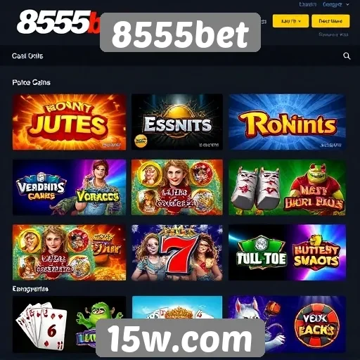 Comparativo das opções de jogos no 8555bet